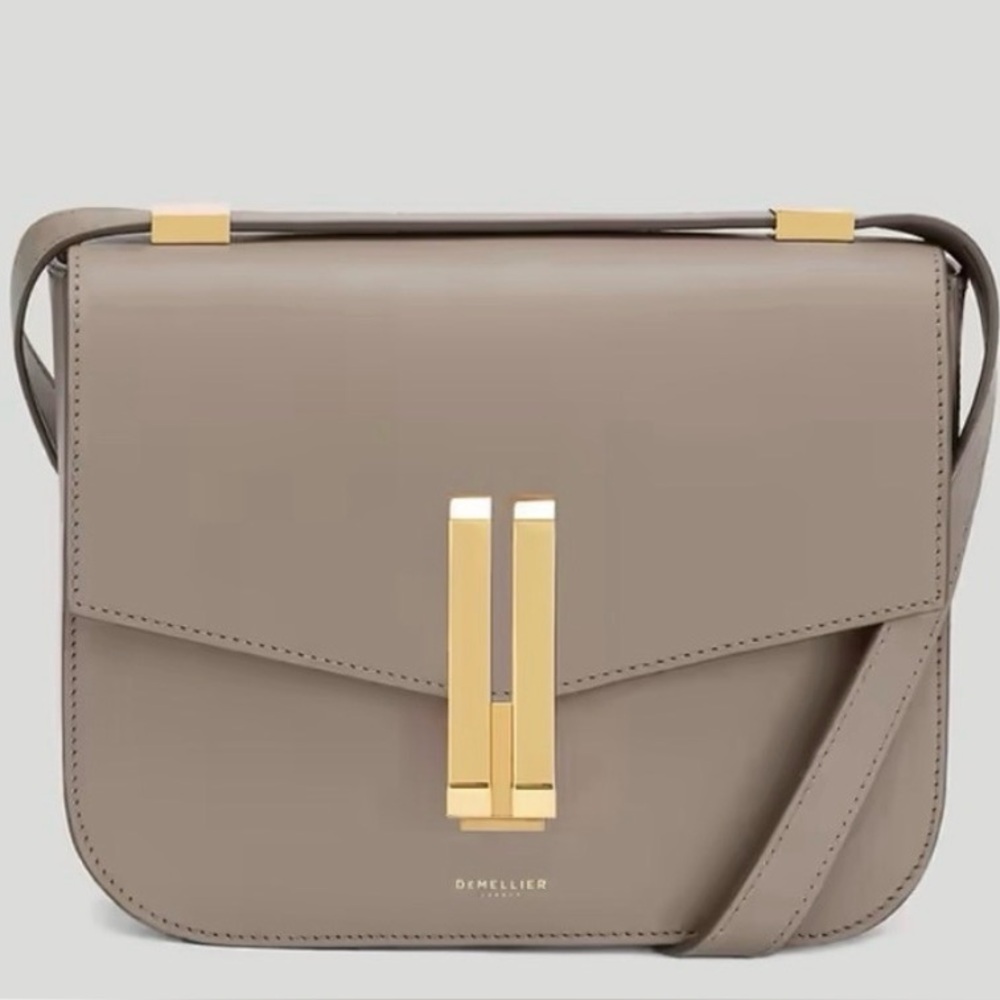 DeMellier Elegant Taupe Crossbody Bag